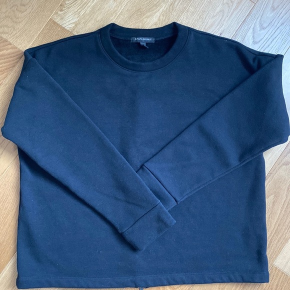 Banana Republic Factory Cozy Zipper Back Sweatshirt L - Picture 1 of 5